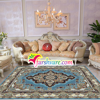 Modern Area Rugs at decorations - blue carpet