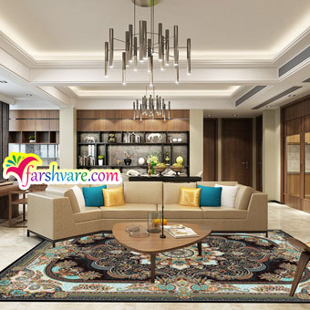 Persian area carpets at home decoration