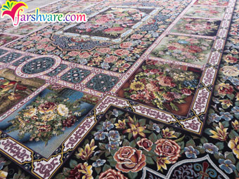 Persian Rug Machine Woven Carpet