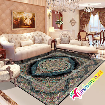 Iranian Carpet Of MehrAzar Design At Home Decoration