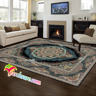 Iranian Persian Carpet Of MehrAzar Design At Home Decoration