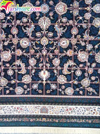 Woven Black Carpet Iranian Persian Carpets