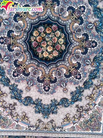 Iranian Persian Carpet with Ilia Design Machine Woven Carpet