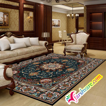 Iranian Persian carpet of Mehrnoosh design black carpet at home decoration