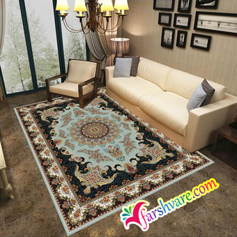 Iranian Persian carpet of Niayesh design at home