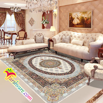 Iranian cream carpet of Florence design at home decoration