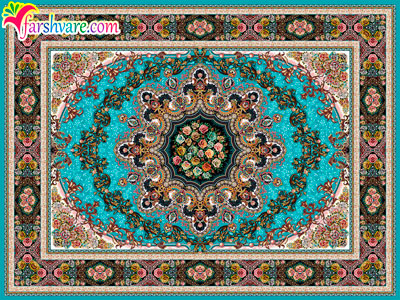 Persian carpet of Ilia design blue carpet