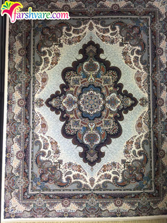 sample of woven Persian carpet of Setareh design cream carpet