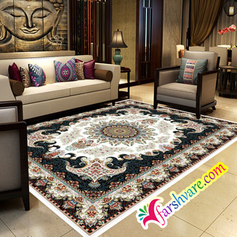 Cream carpet of Iran Persian carpet of Niayesh at home decoration