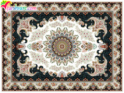 Cream carpet of Iran Persian carpet of Niayesh