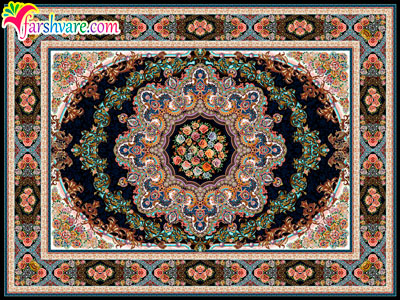 black carpet of Iran Persian carpet of Ilia