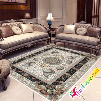 New Persian Carpet Of Vesal cream carpet at home decoration