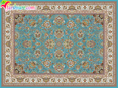 Oriental blue carpet