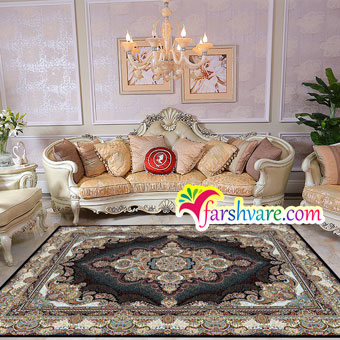 Persian carpet for house at decoration 700 reeds black Star design