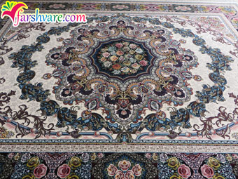 sample of woven home carpet Persian cream carpet of Ilia