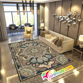 فرش زیبای کاشان 700 شانه‌ای در دکوراسیون منزل