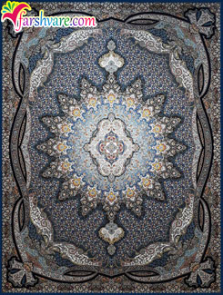 Acrylic Carpet ; Machine Woven Carpet ; Dark Blue Carpet Of Iran
