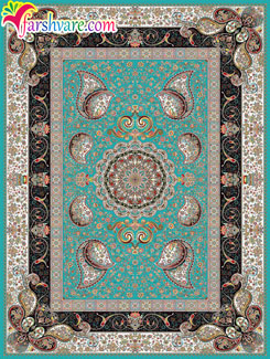 Iranian room carpet of blue for sale , Persian carpet of Vesal design