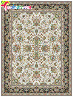 Yashar Iranian carpet of cream color ; Persian carpet for sale