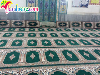 فرش مسجد سبز یشمی