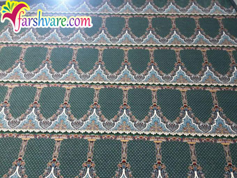 فرش مسجدی با فرش سجاده ای سبز طرح محتشم