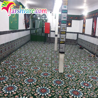 نمونه بافته شده فرش سجاده تشریفاتی برای مسجد