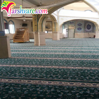 نمونه بافته شده فرش سجاده ای بدون محراب برای مسجد