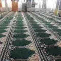 فرش سجاده‌ای محرابی طوبی 700 شانه اکریلیک — سبز یشمی